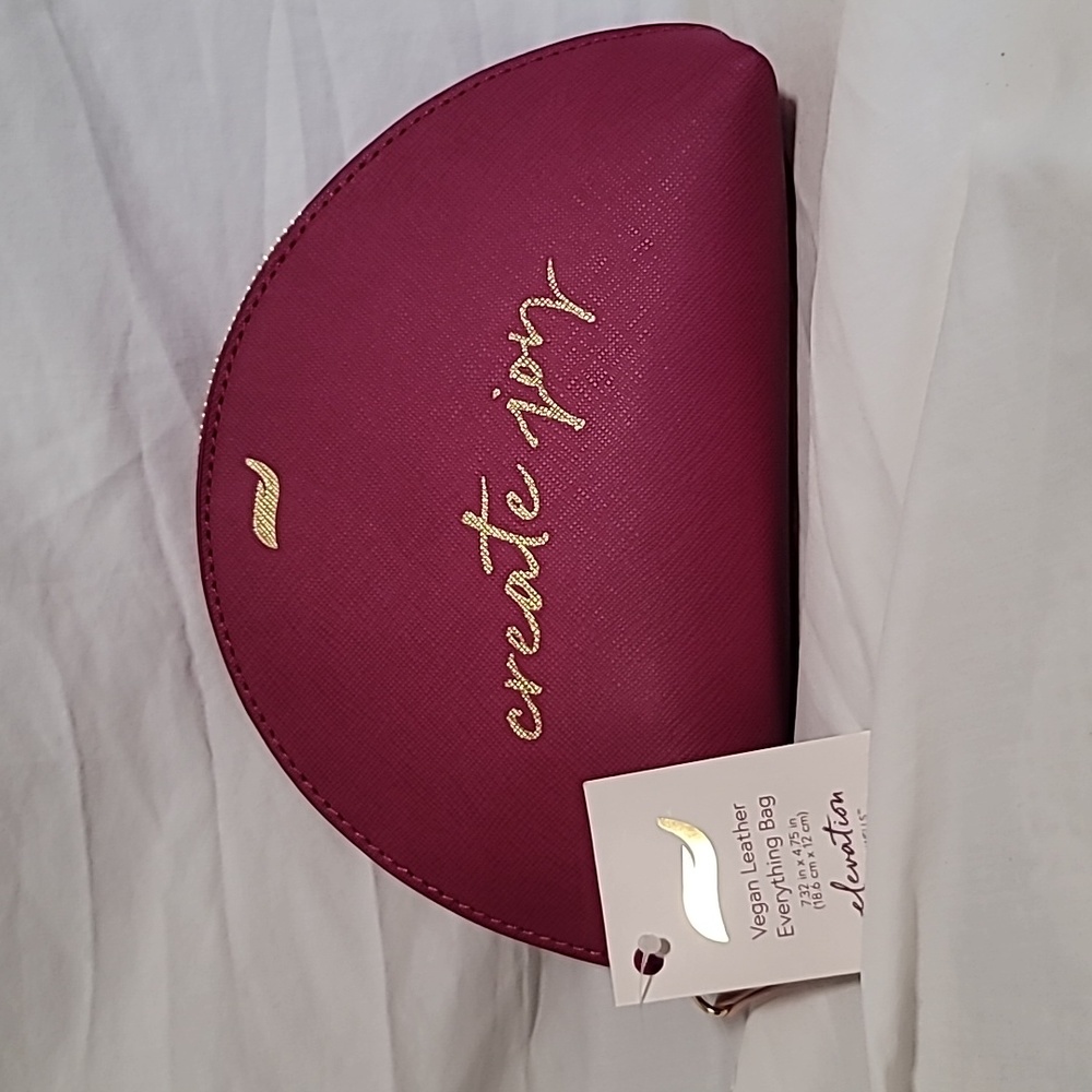 Vegan Leather Cosmetic Bag